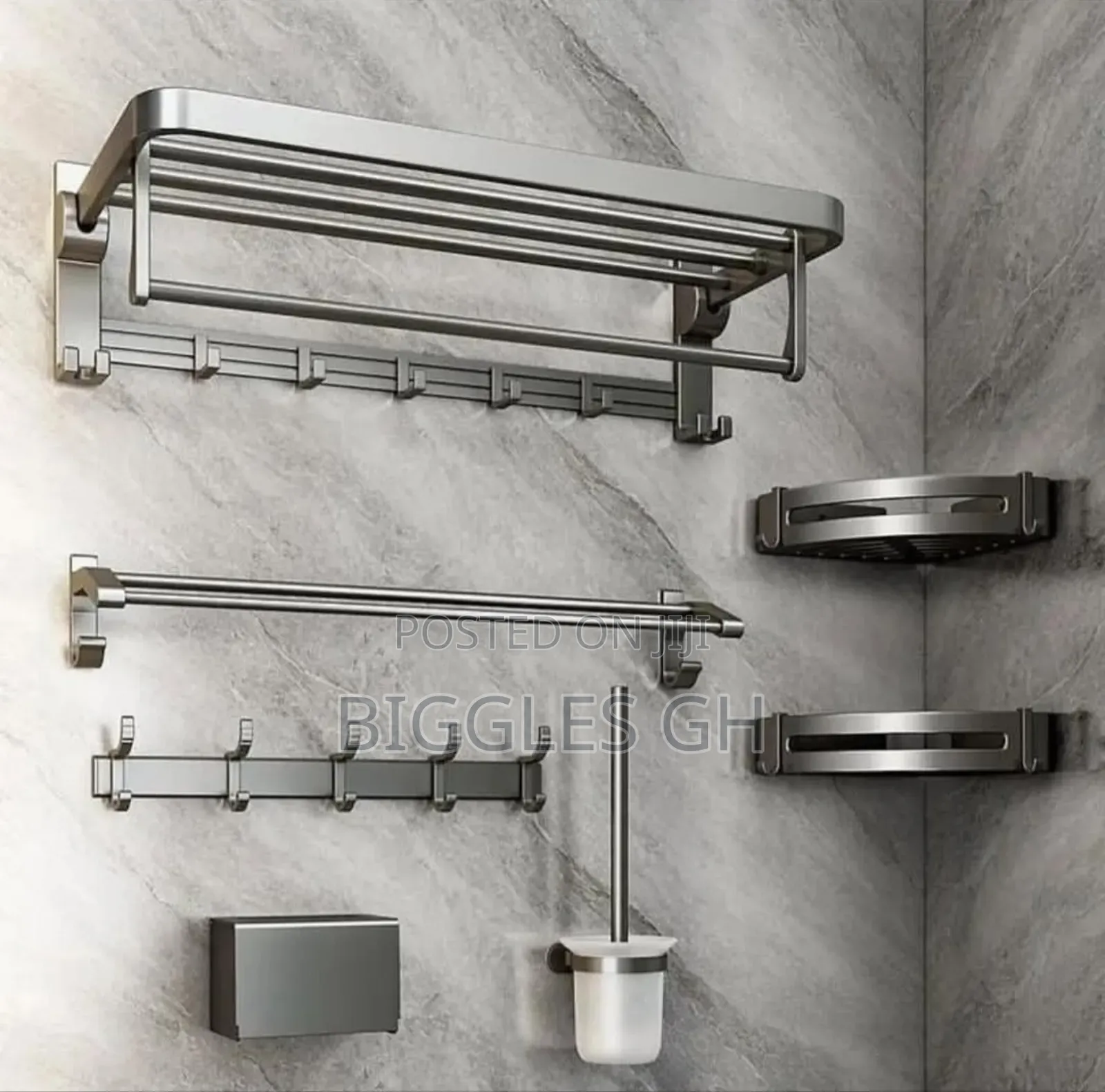 Bathroom Accessories- Grey