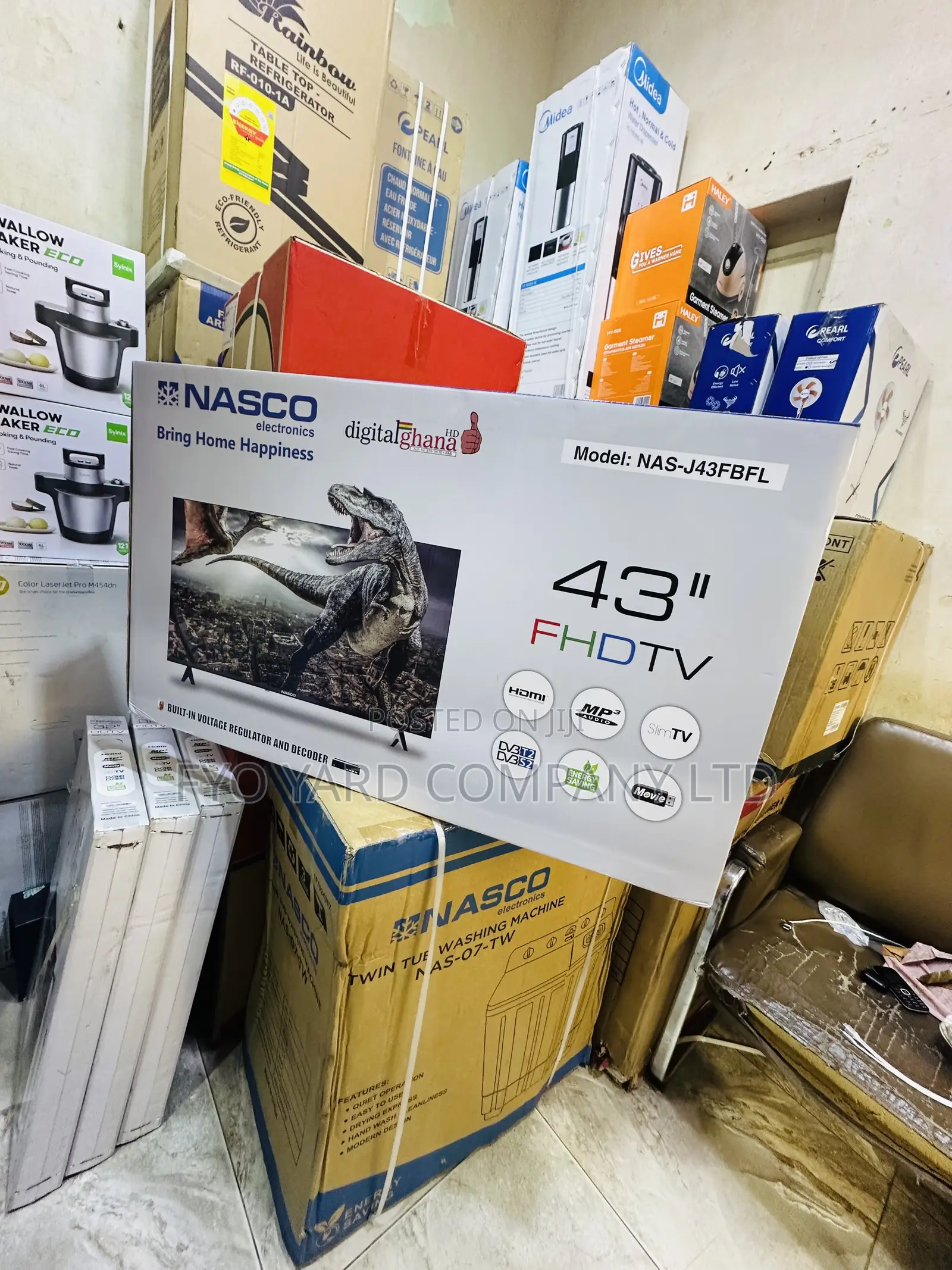 Crystal Clear View Nasco 43 Free Satellite and Digital Full Hd Tv