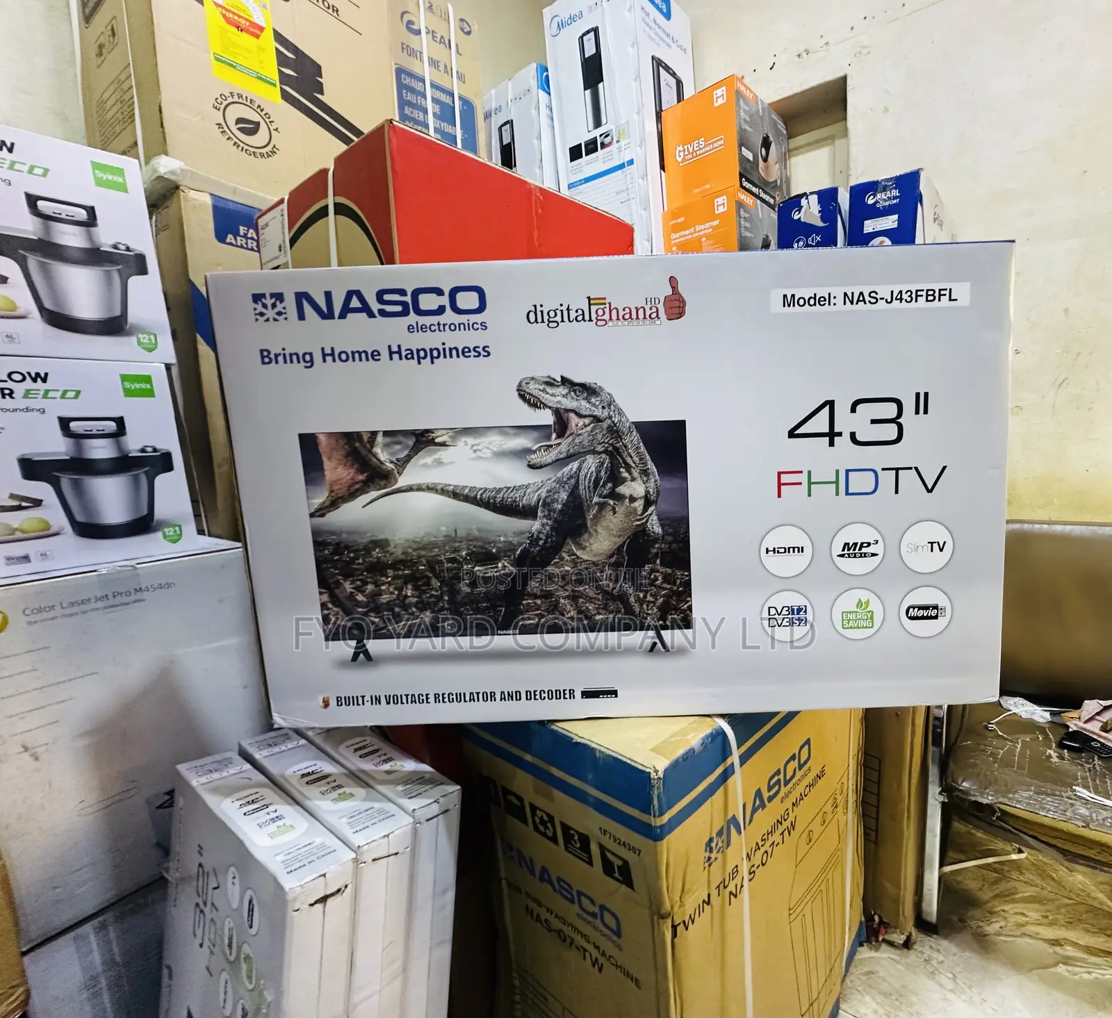 Nasco 43 Inch Digital Satellite Hd Led Tv With More Clear Channels