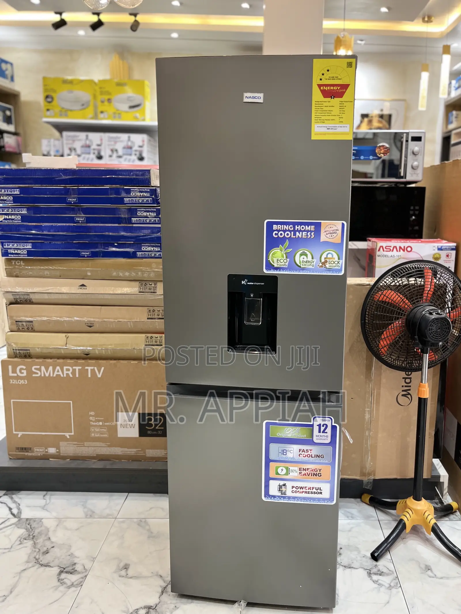 Unique Design Nasco Nasd2-40wd Double Door Electric Fridge.