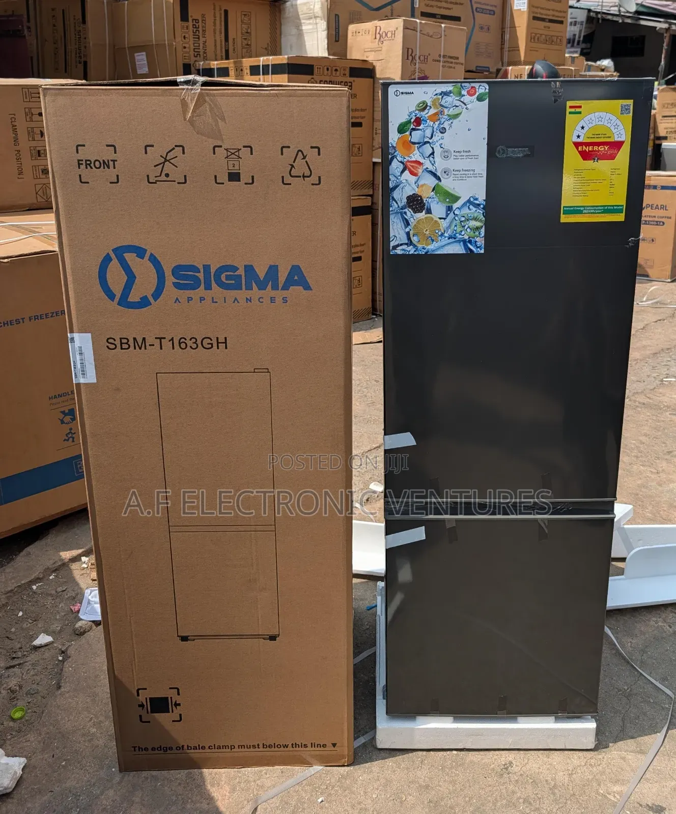 Sigma 164-Litres Bottom Freezer Fridge
