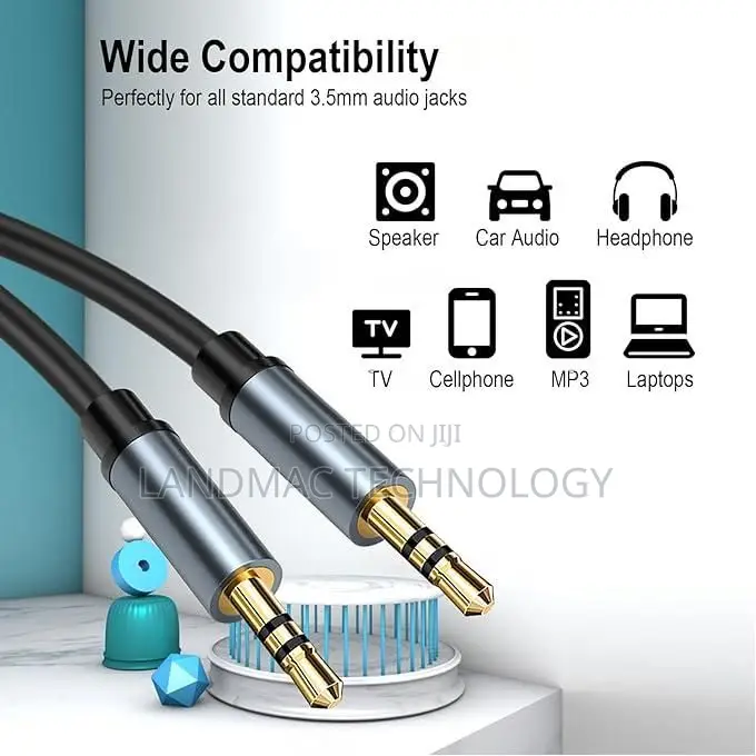 Male to Male Cable Audio Aux Cord
