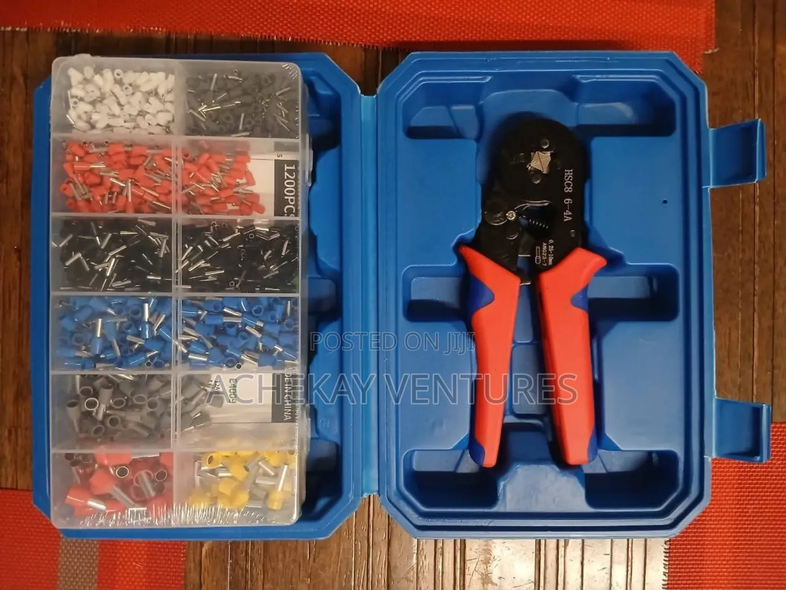 Termination / Crimping Plier With 1200pcs Lugs – Complete Set
