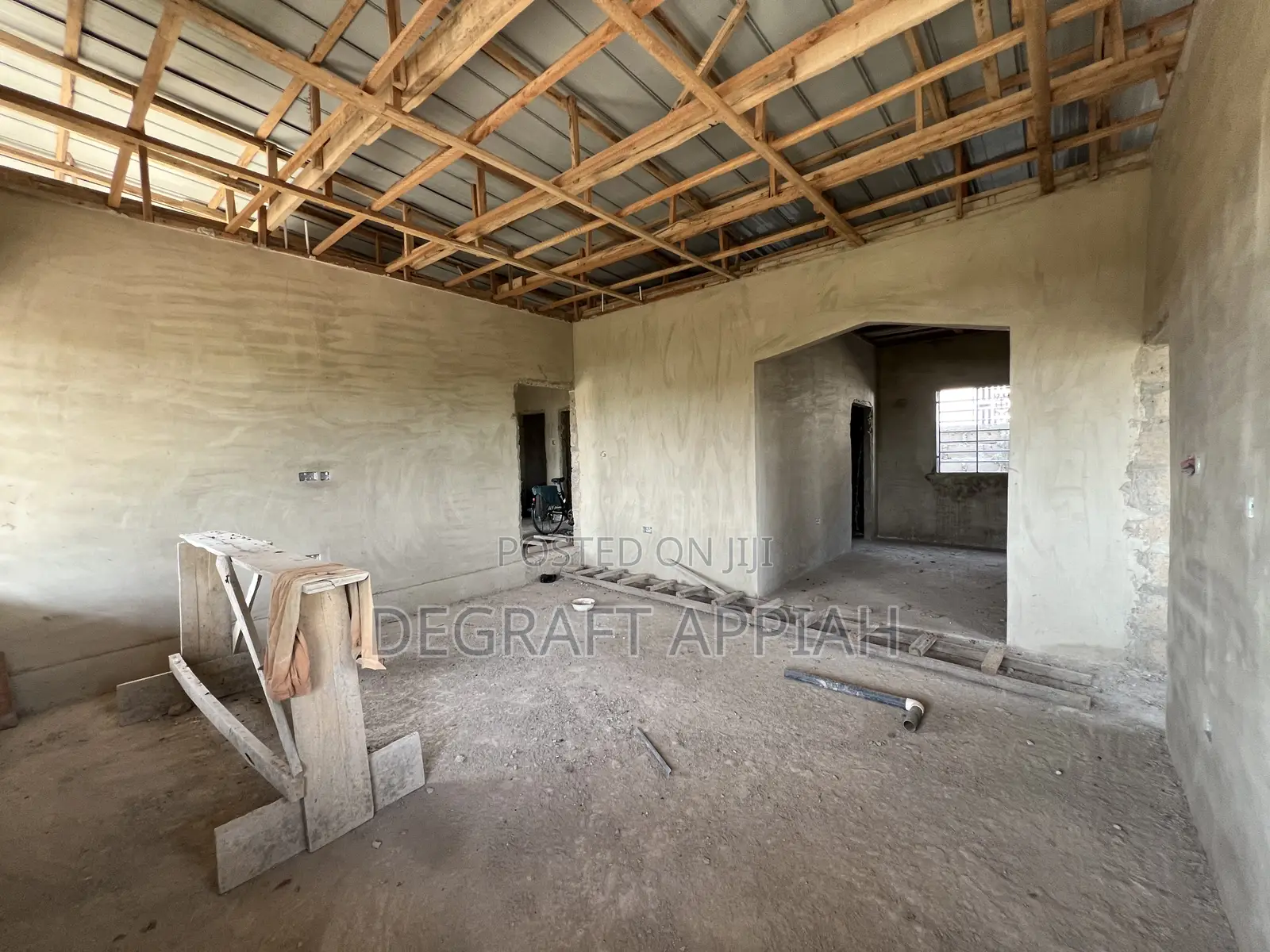 Semi Complete 3 Bedrooms On Vast Land For Sale @ Akom Near Kodie