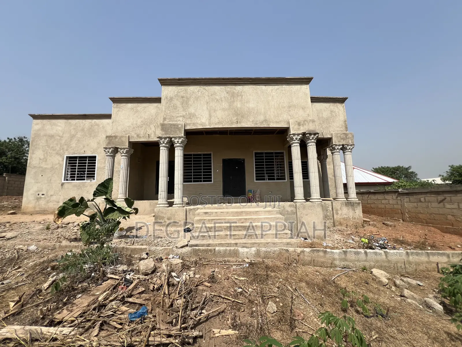 Semi Complete 3 Bedrooms On Vast Land For Sale @ Akom Near Kodie