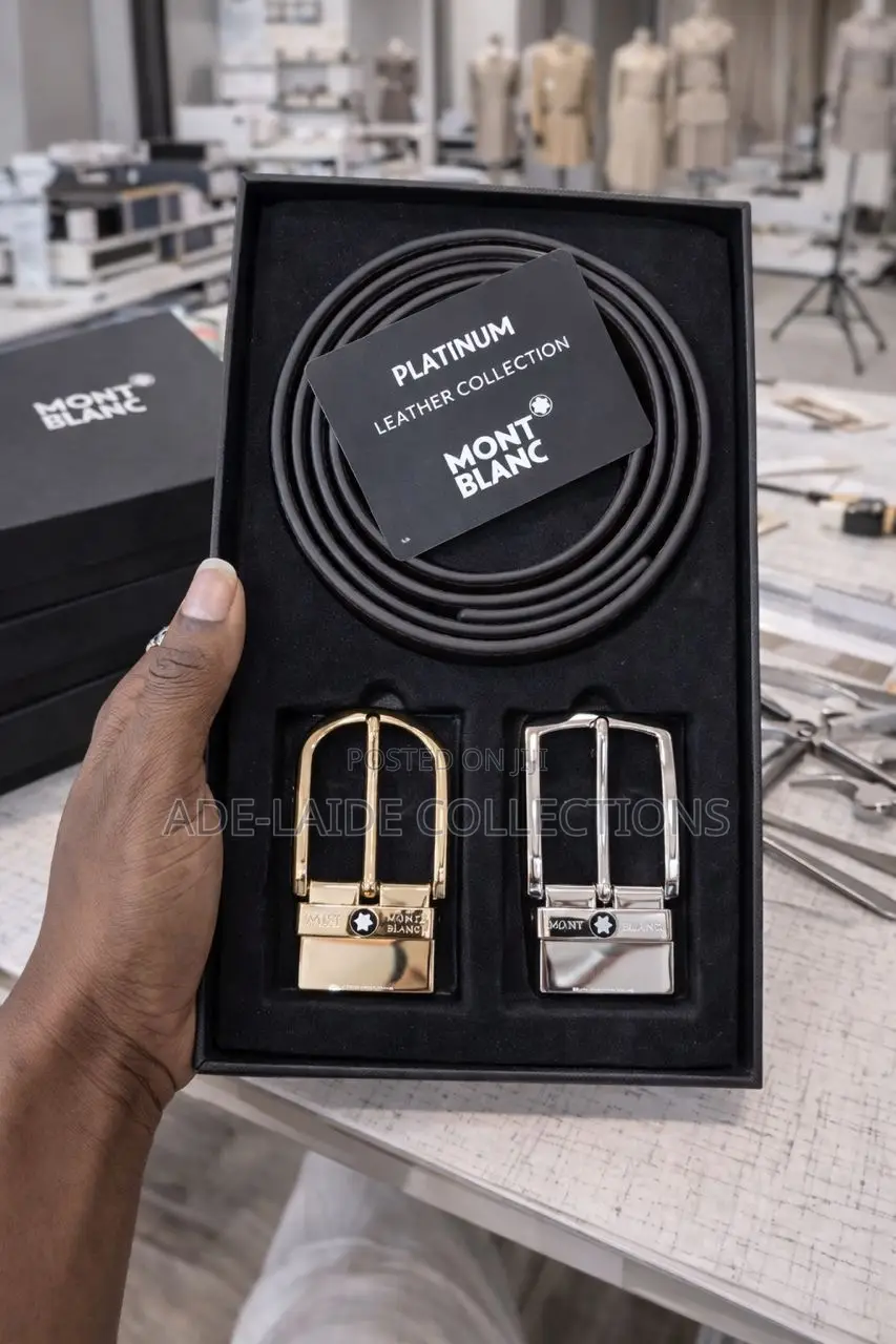 Mont Blanc Reversible Leather Belt