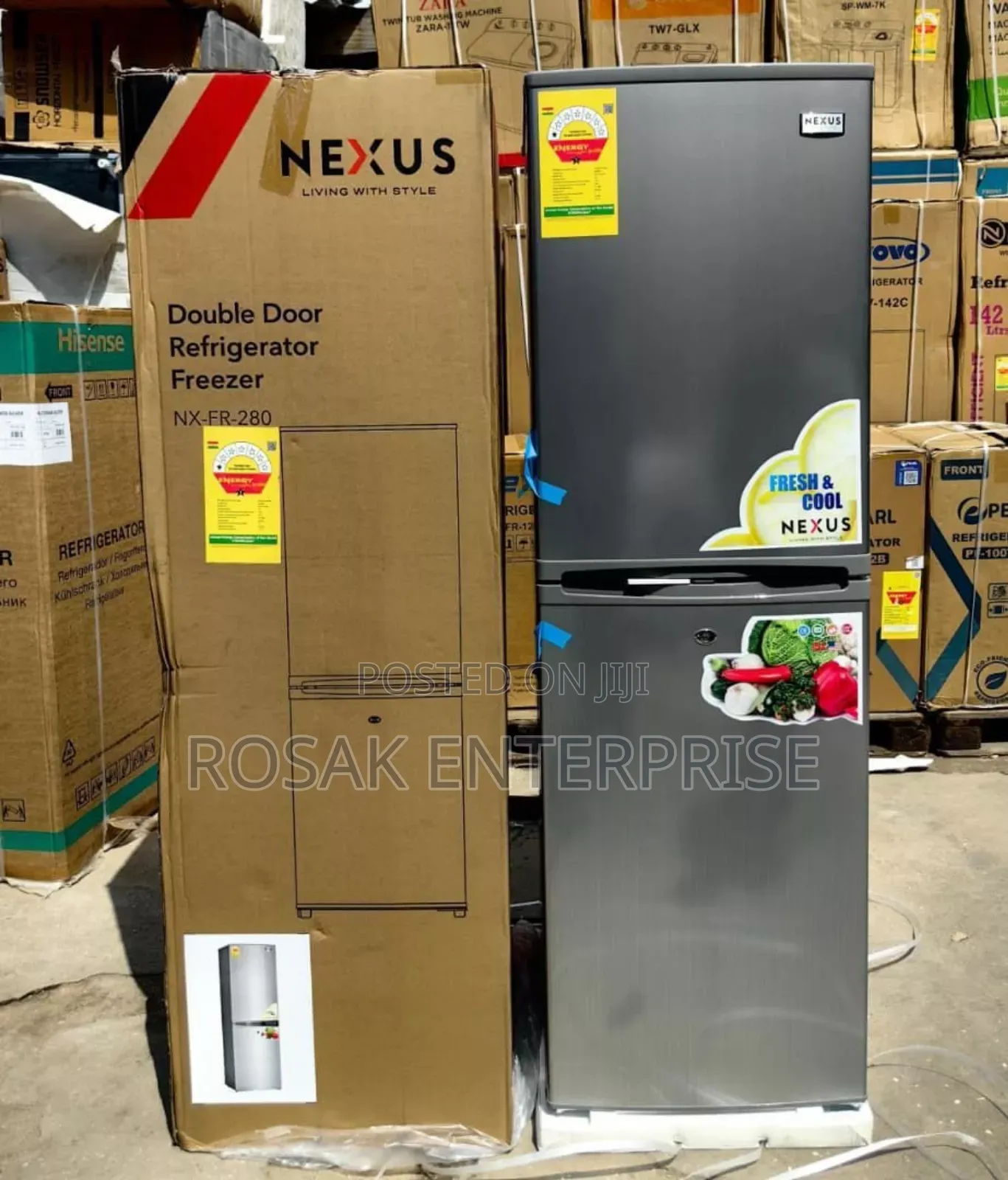 Nexus Nx-280 Fridge 246ltrs 4drawers Bottom Freezer