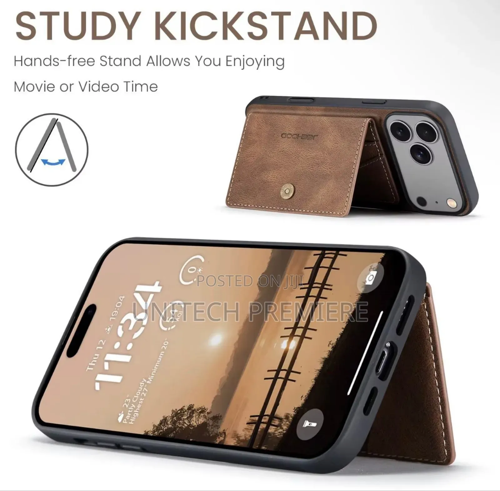 iPhone Luxury Detachable Flip Wallet Case