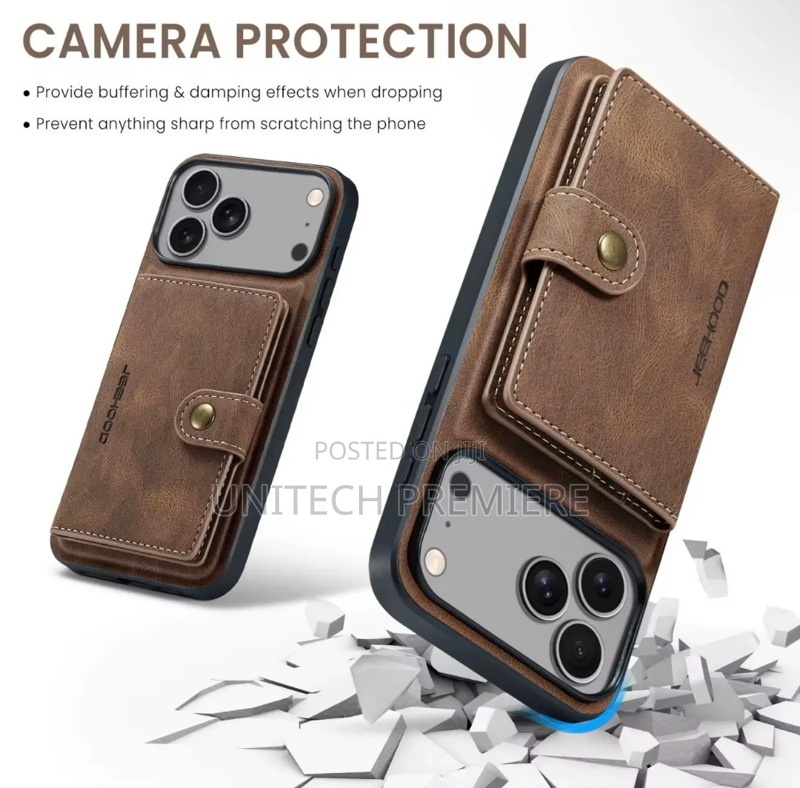 iPhone Luxury Detachable Flip Wallet Case