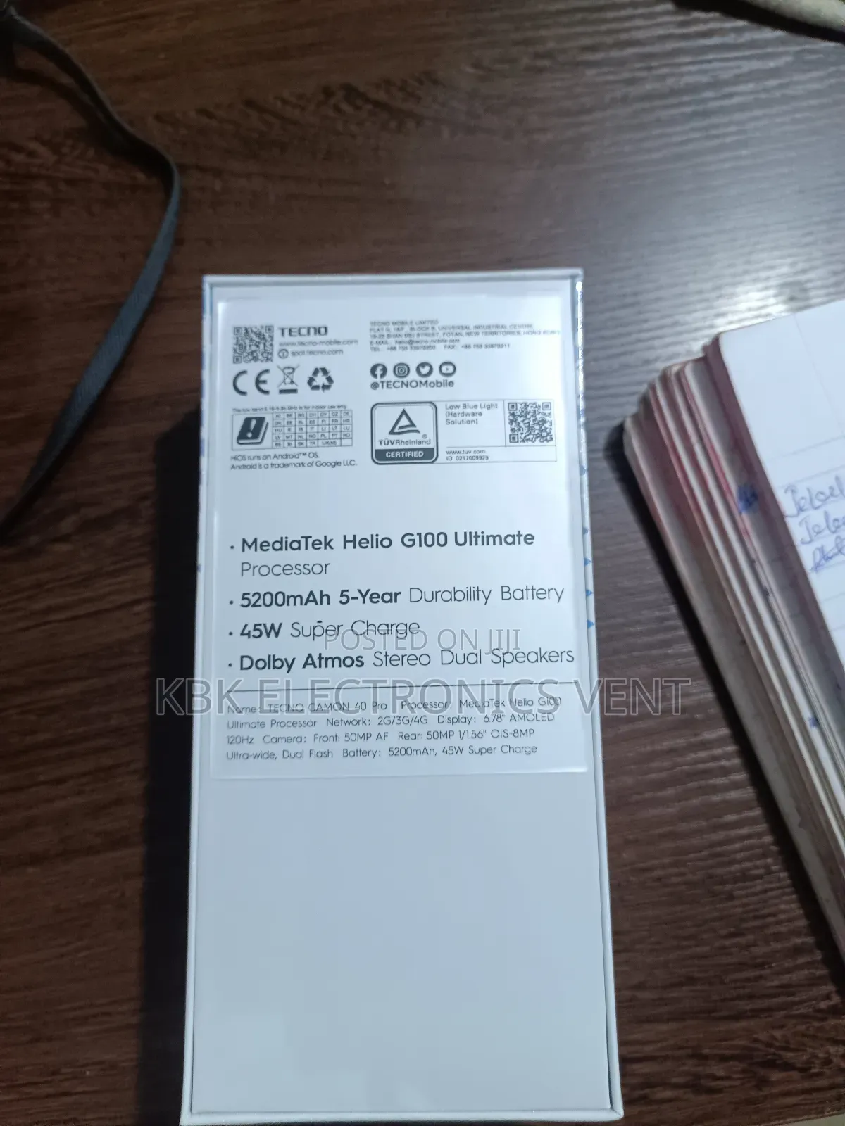 New Tecno Camon 40 Pro 256 GB