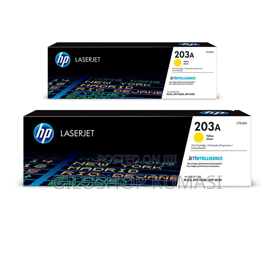 Hp 203a Cf542 Original Laserjet Toner Cartridges Yellow