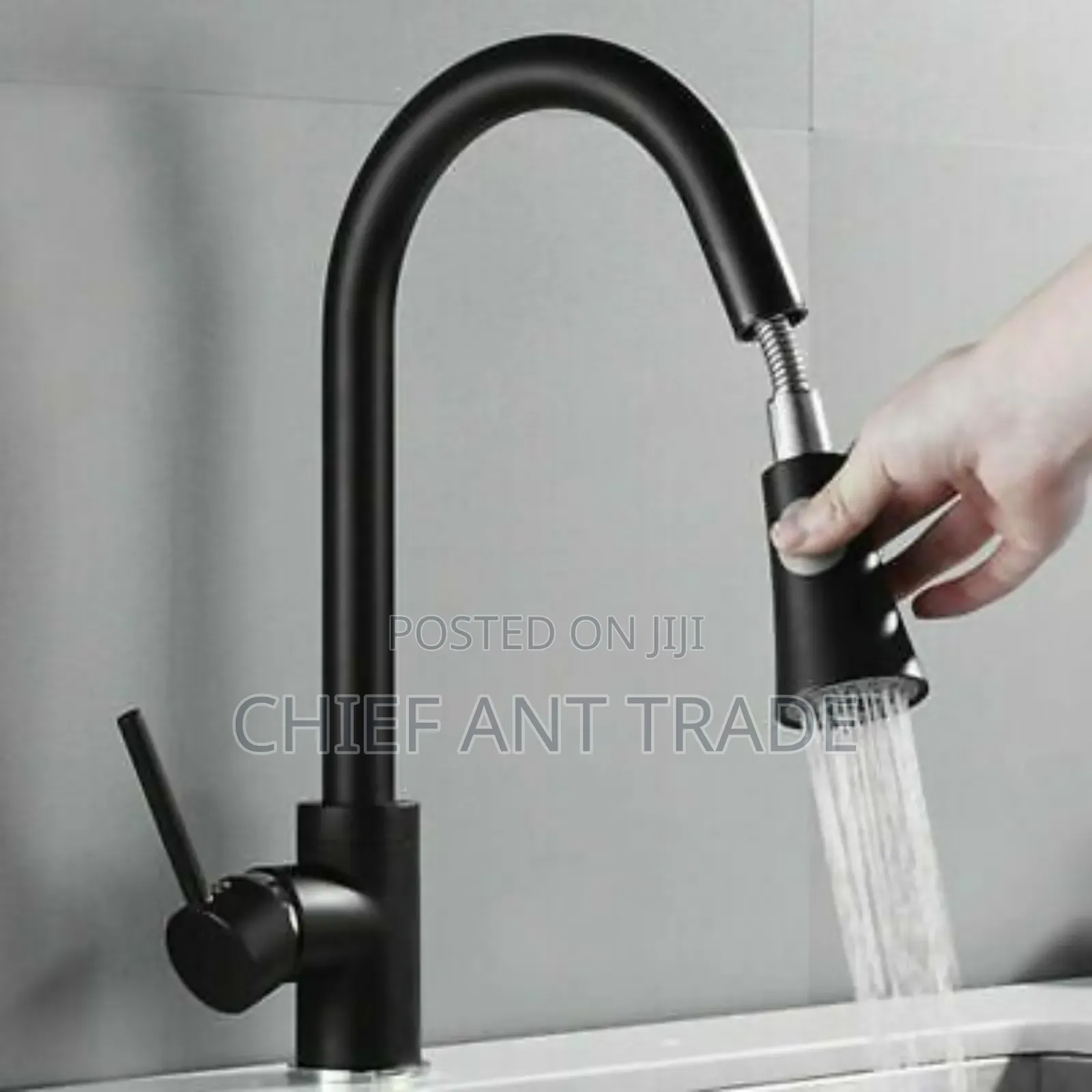 Kitchen Pull Faucet Tap Ncl-002 Black