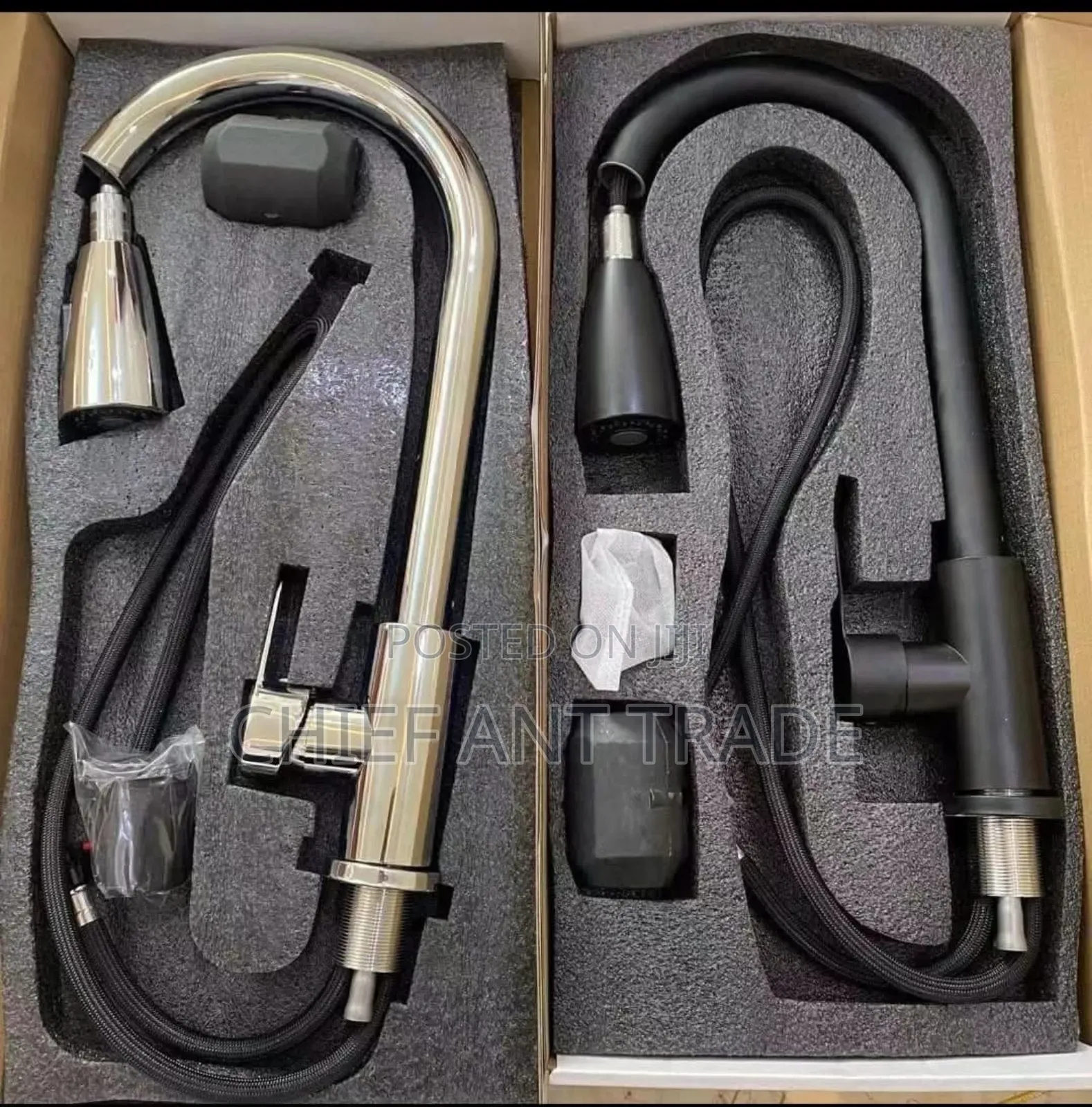 Kitchen Pull Faucet Tap Ncl-002 Black