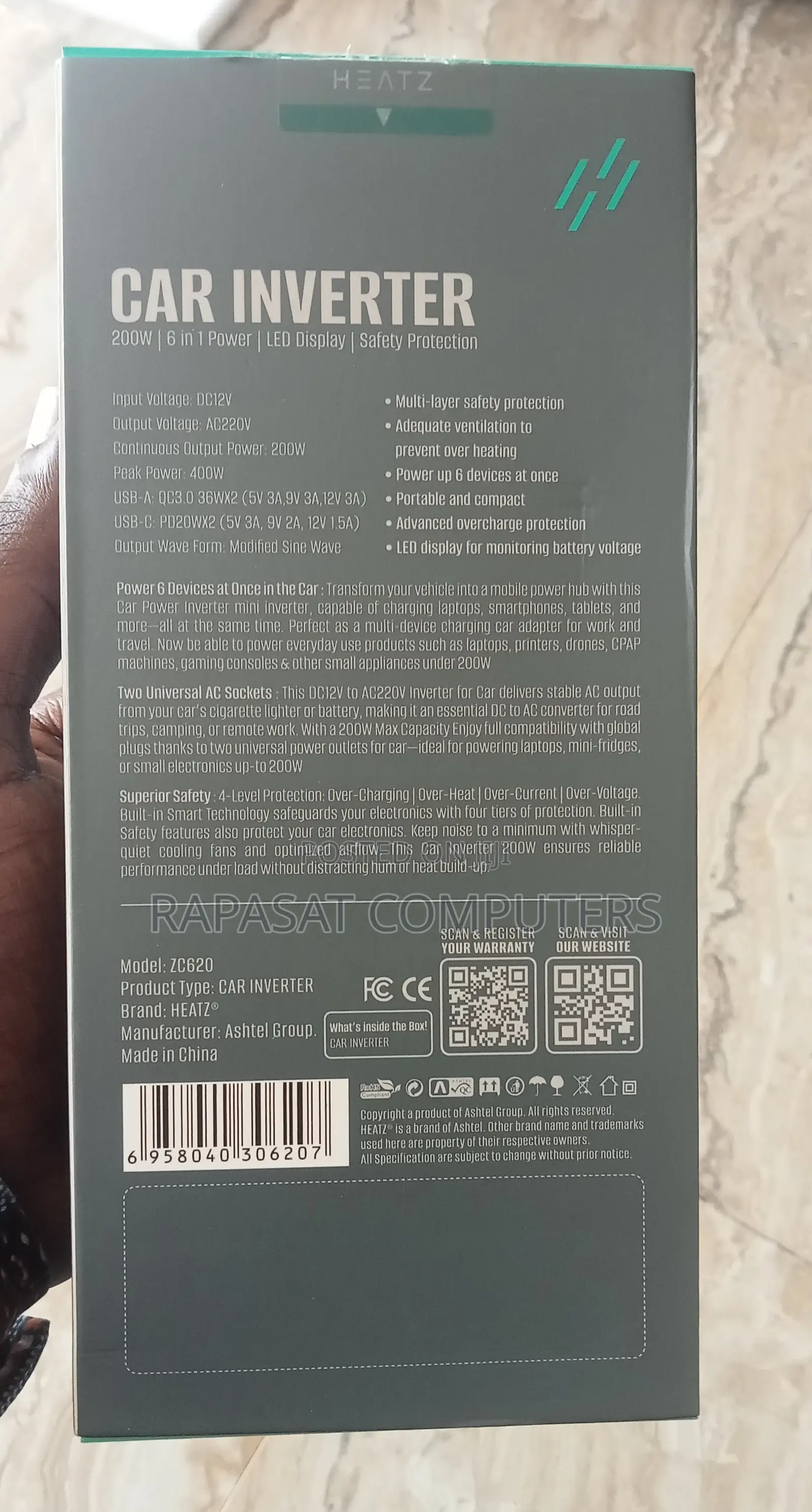 Heatz Zc620 Car Inverter