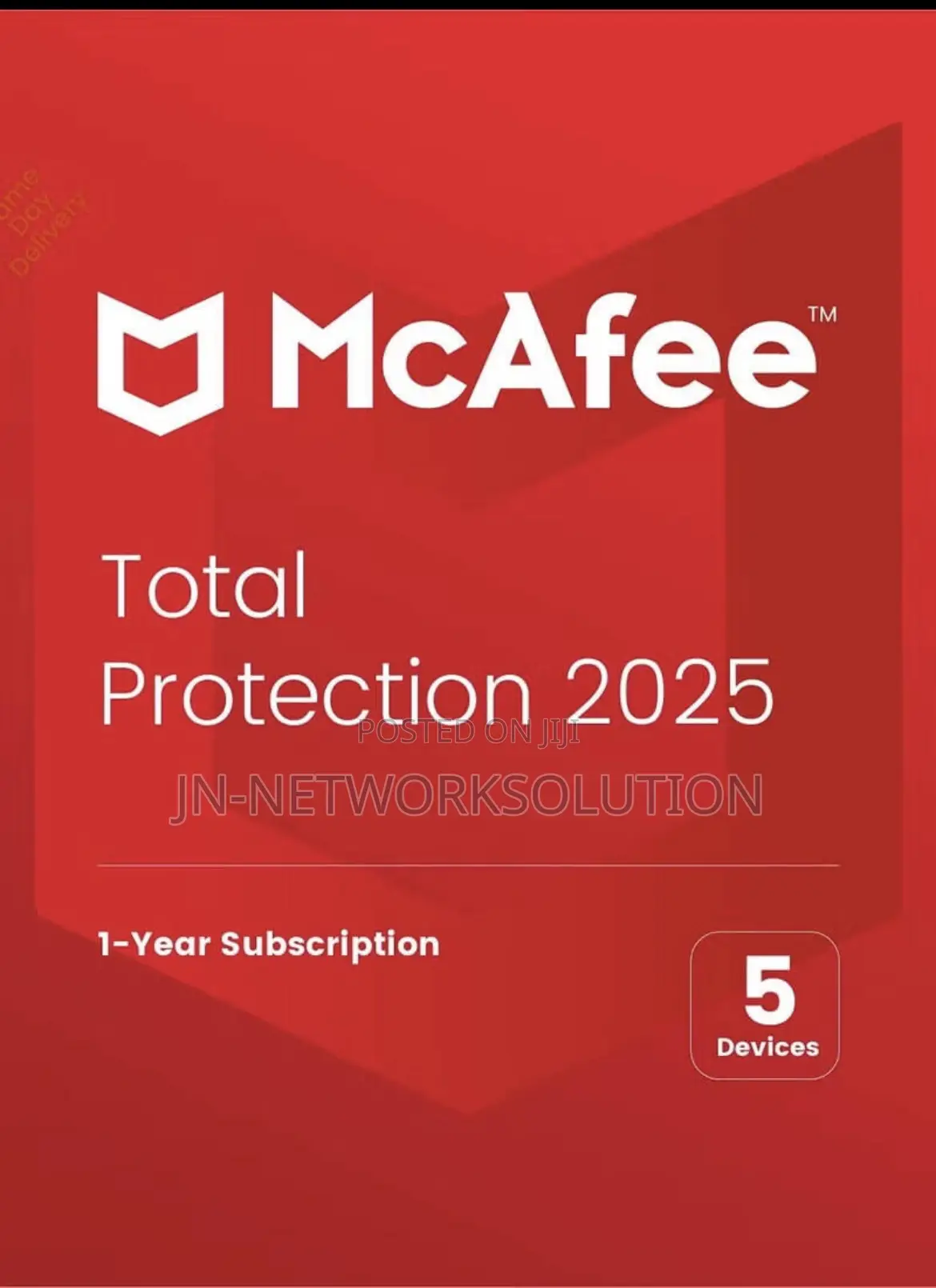 McAfee Total Protection 1 Year 5 Device Global