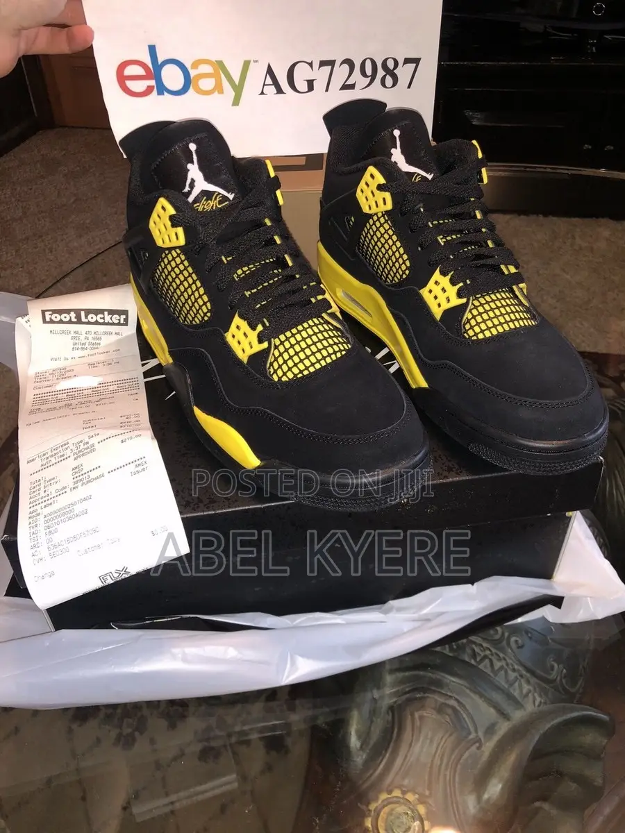 Nike Air Jordan 4 Retro Thunder Sneaker Available