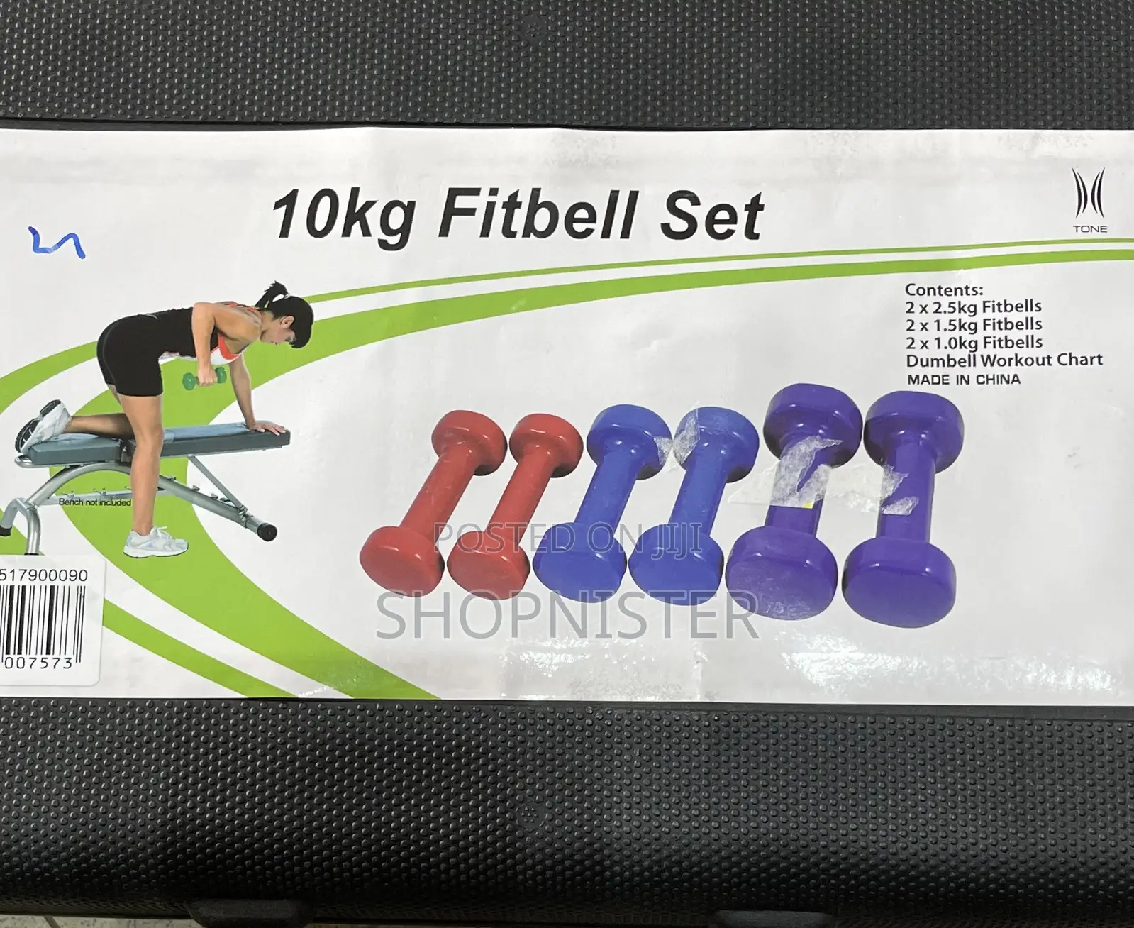 10kg Fitness Dumbbell 6pcs