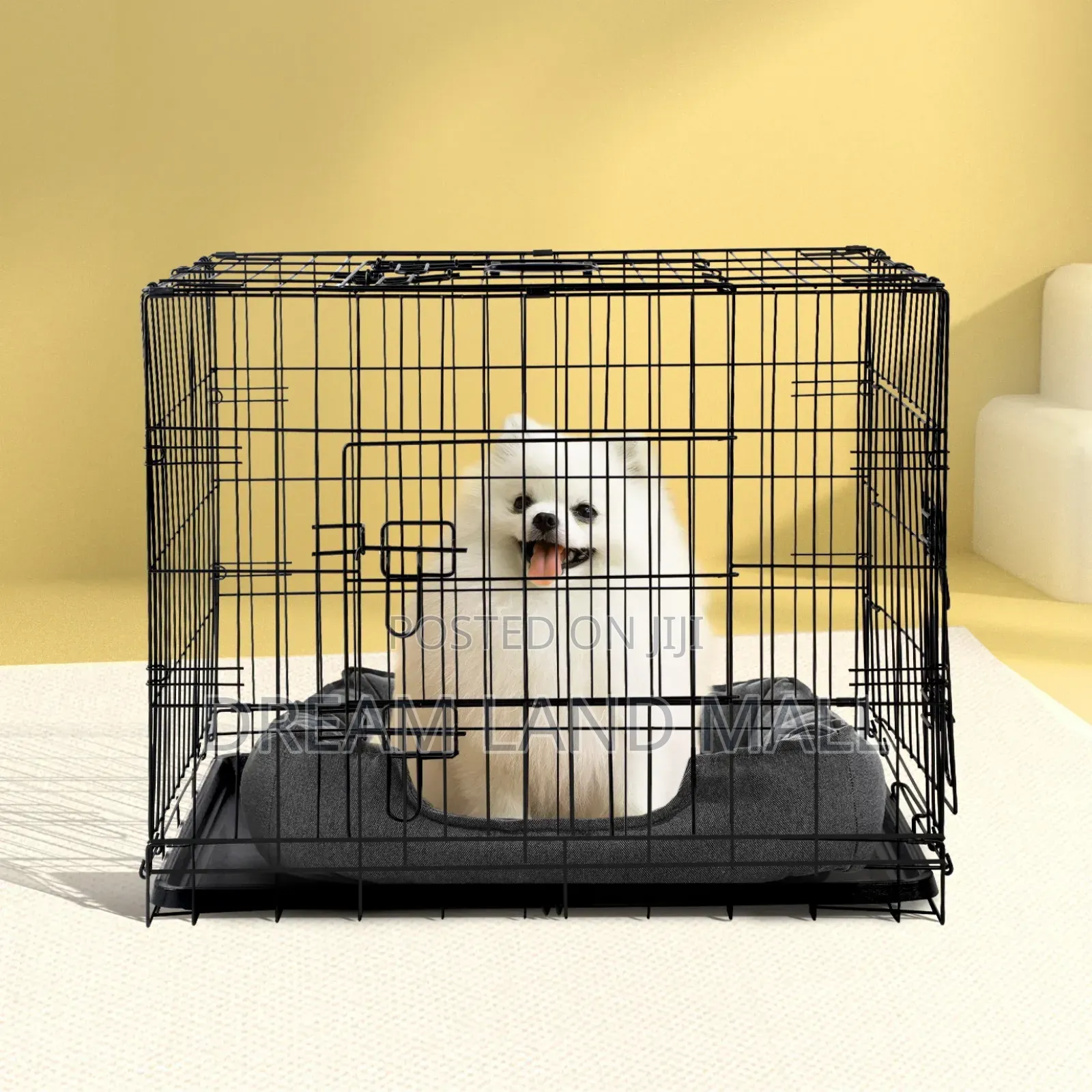 20 Inches Strong Metallic Dog Cage