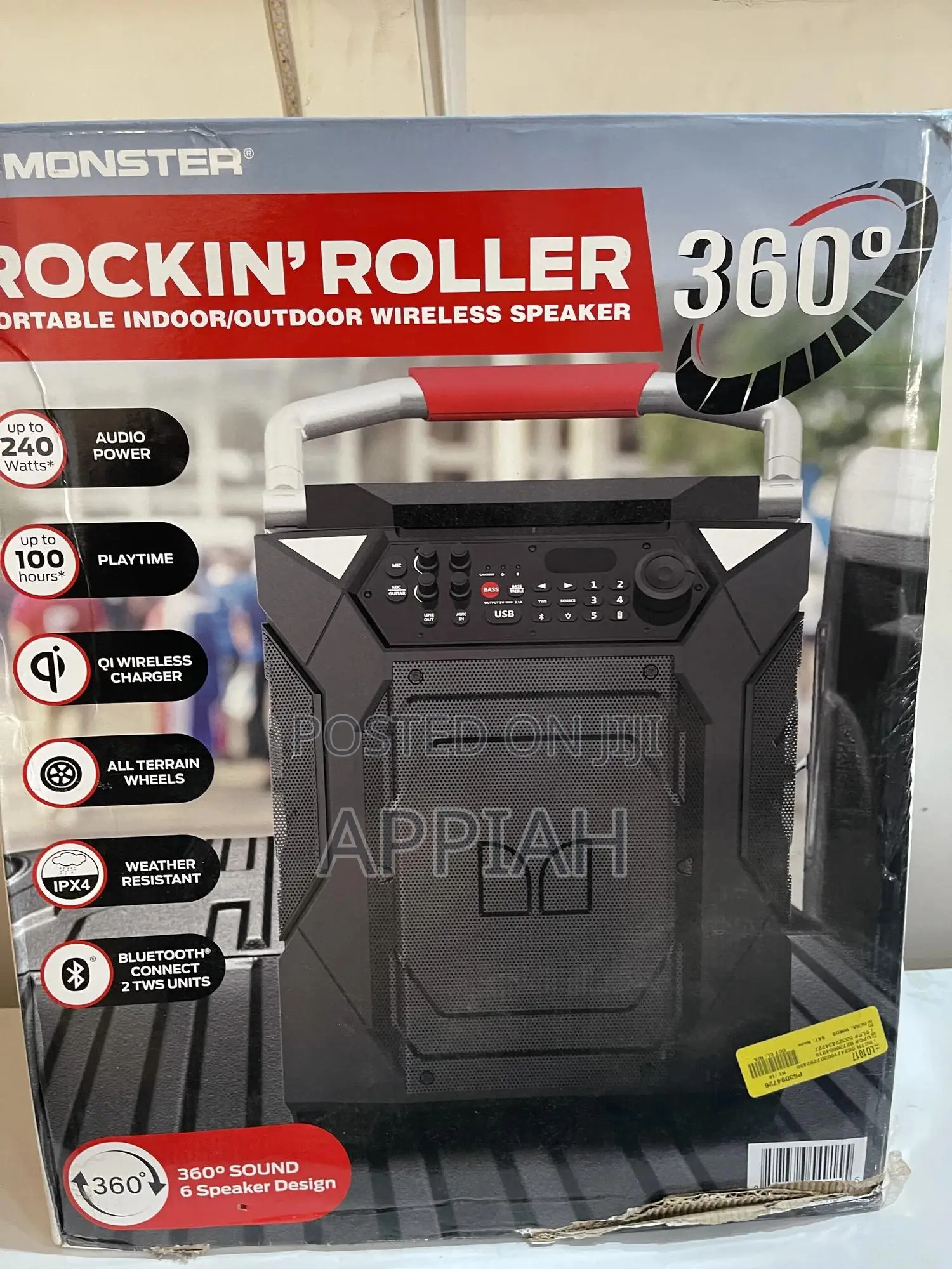 Monster Rockin’ Roller 360 Indoor/Outdoor Portable Speaker