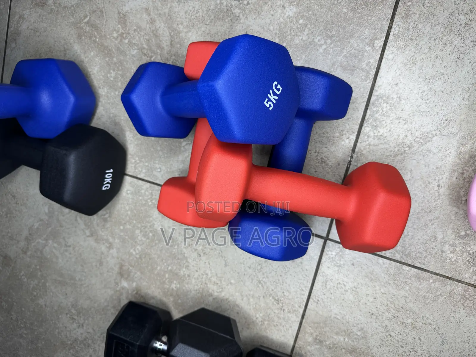 10kg Rubber Coated Dumbbell (5kg Pair)