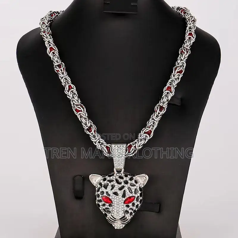 Tiger Design Silver Necklace