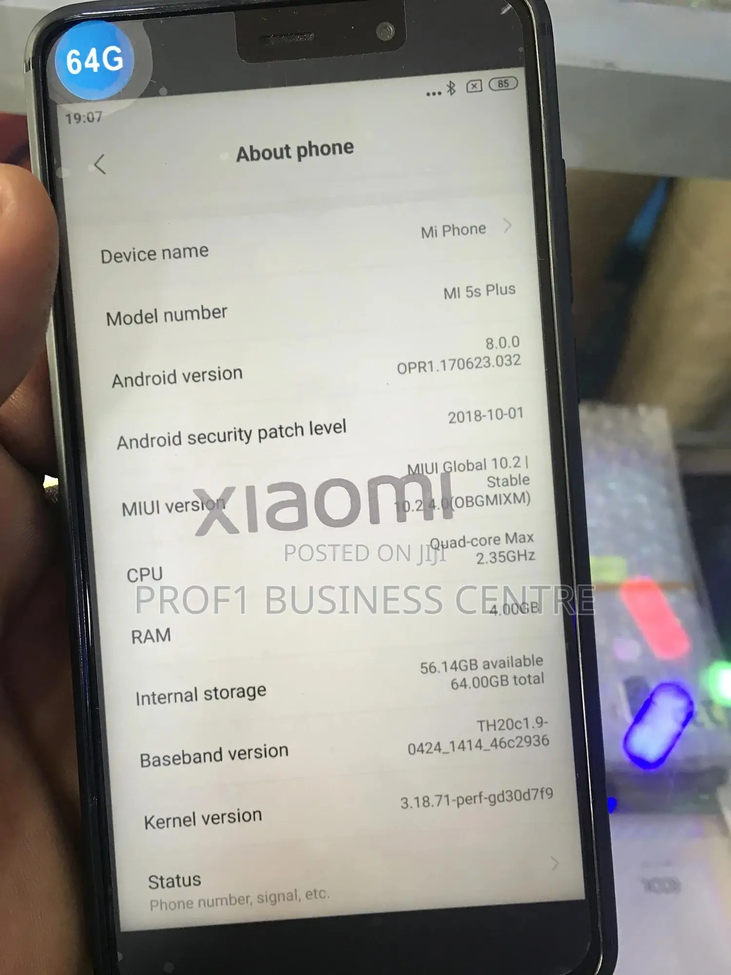 Xiaomi Mi 6 Plus 64 GB Black