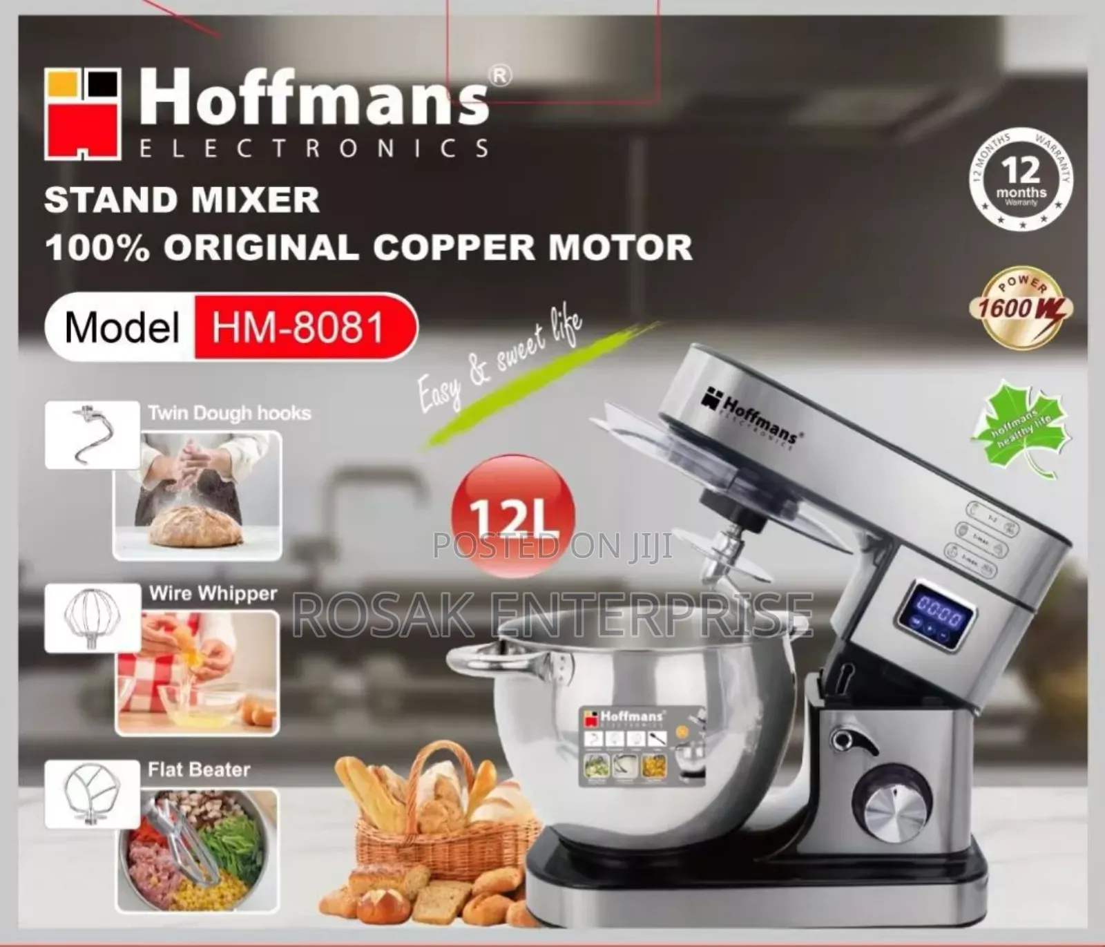 Hoffman Stand Mixer 12l