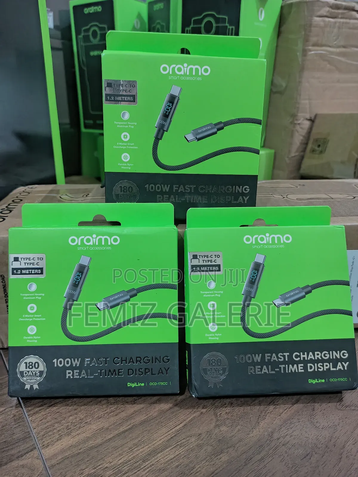 Oraimo Digiline 100w Type-C to Type-C Data Cable