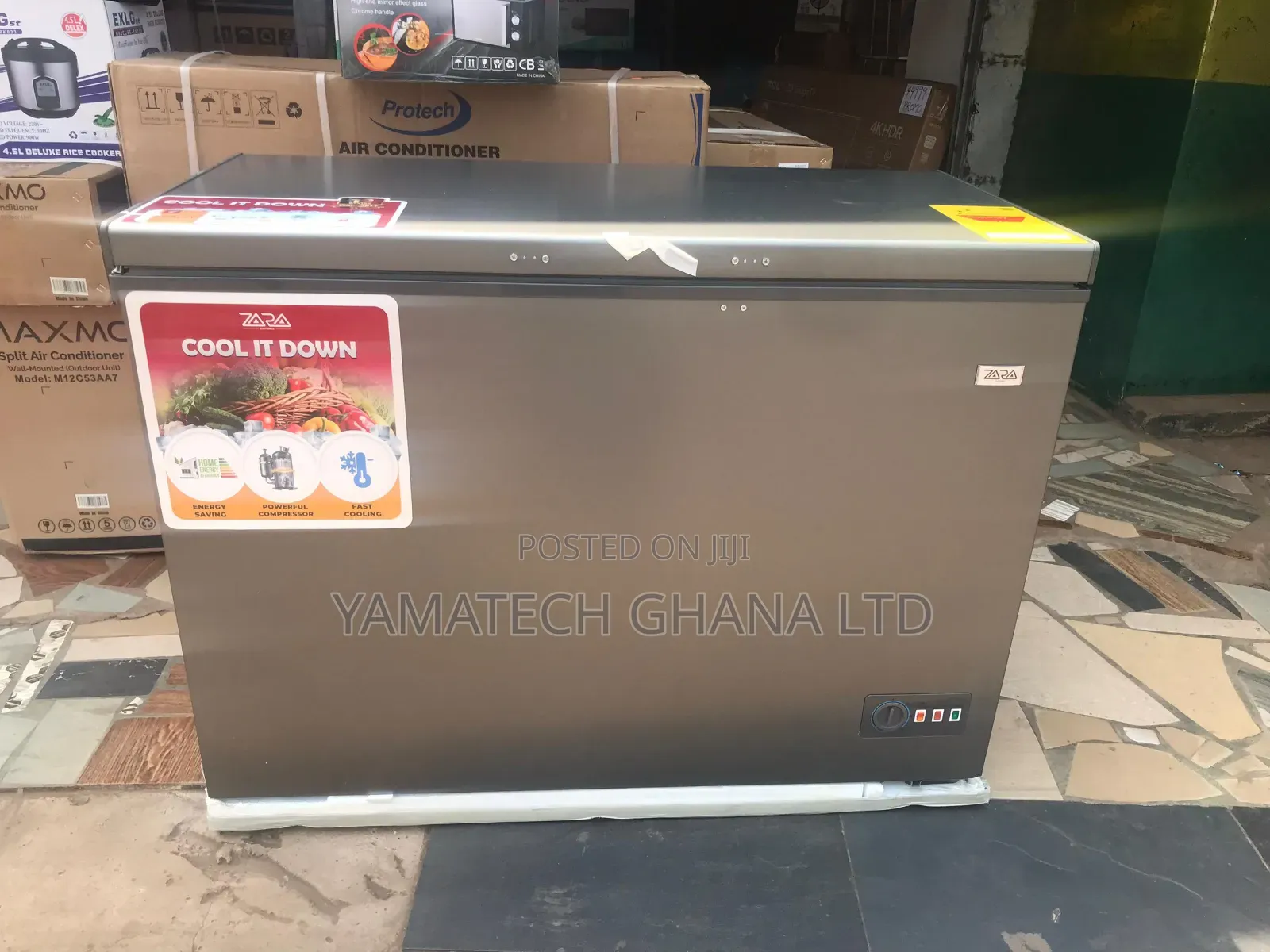 Energy Saving 3 Stars Zara 270l Chest Freezer With Sliding Glass