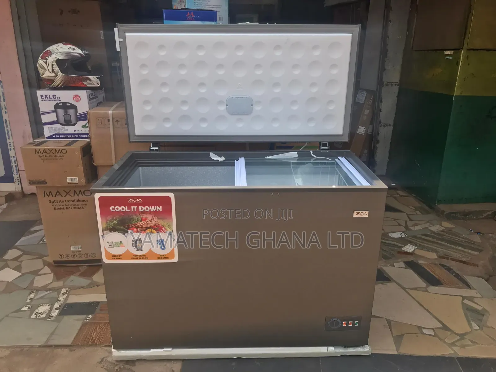 Energy Saving 3 Stars Zara 270l Chest Freezer With Sliding Glass