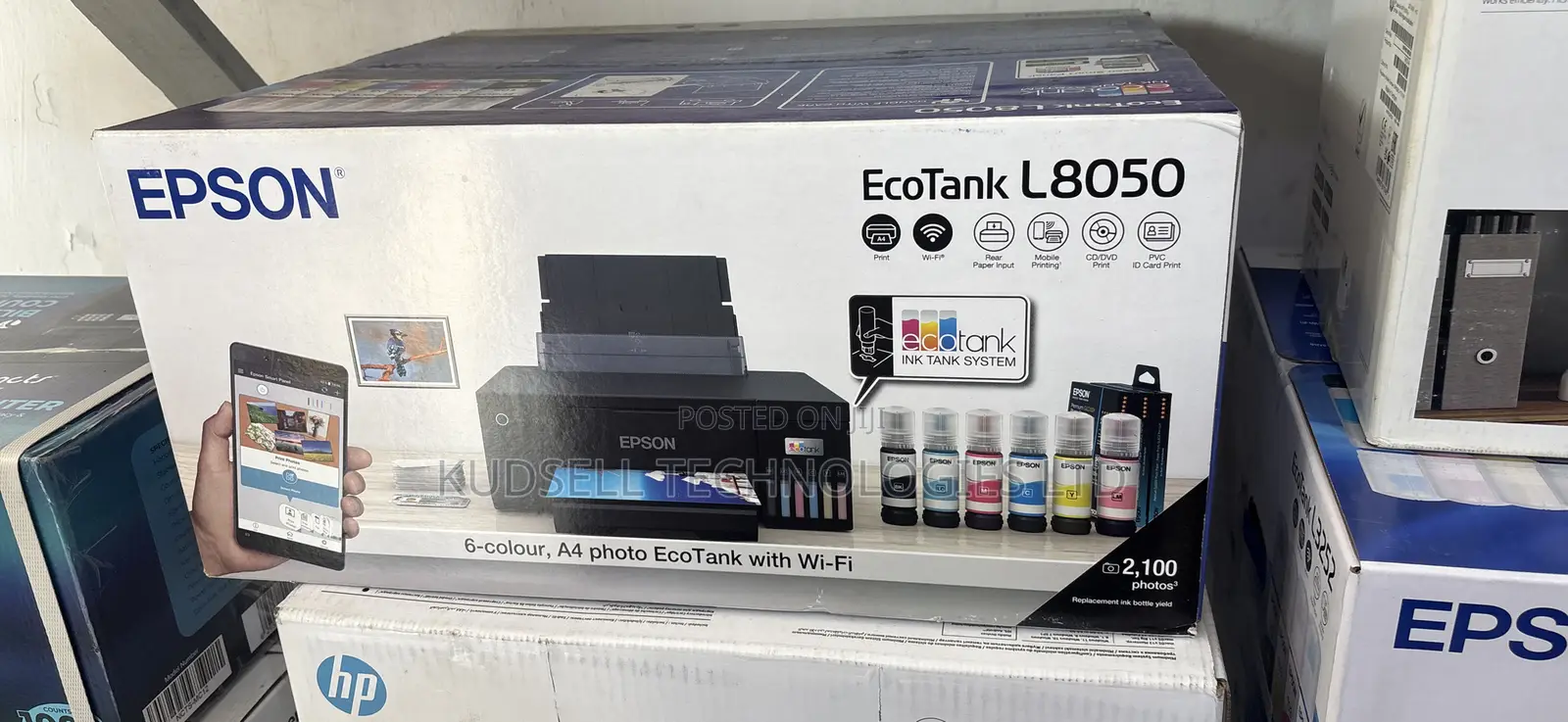 Ecotank L8050 A4 Wi-Fi Ink Tank Photo Printer