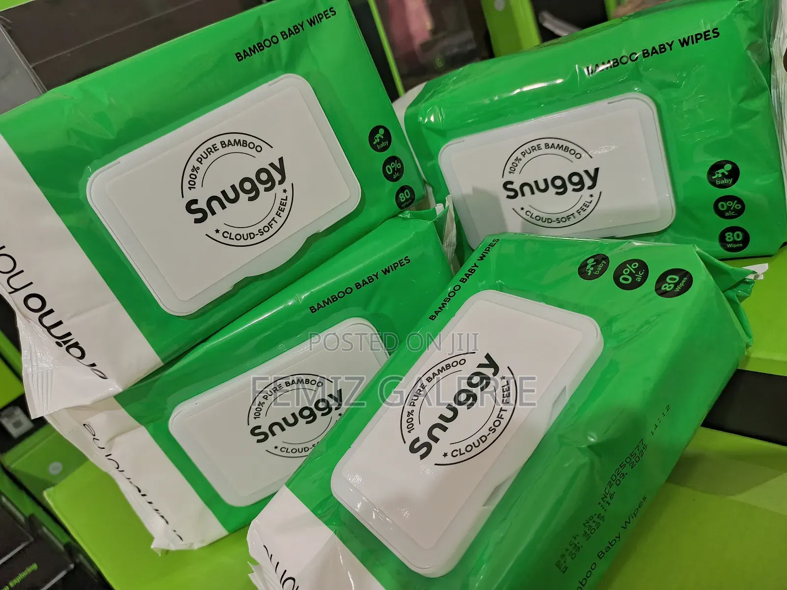 Oraimo Snuggy 100% Pure Bamboo Cloud-Soft Baby Wipes