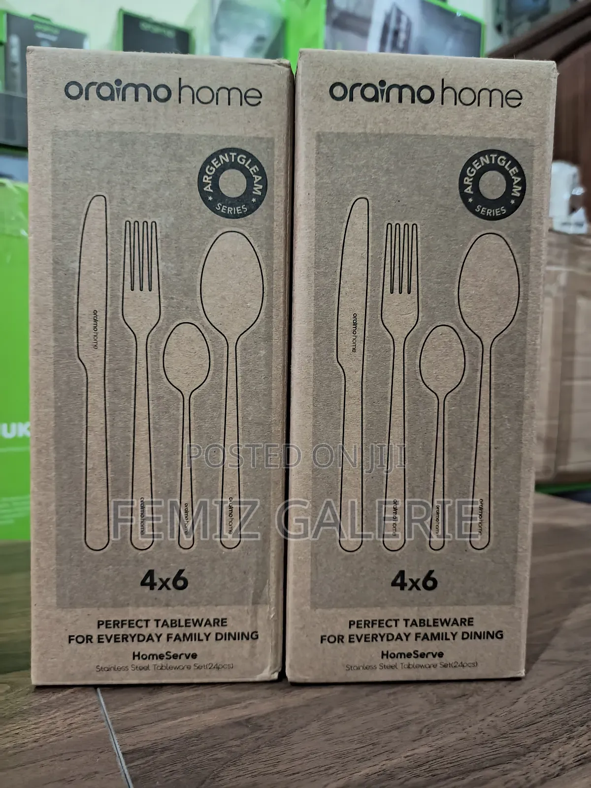 Oraimo Homeserve Smooth Edges Food-Grade 430 Steel Flatware Set-4x6pcs