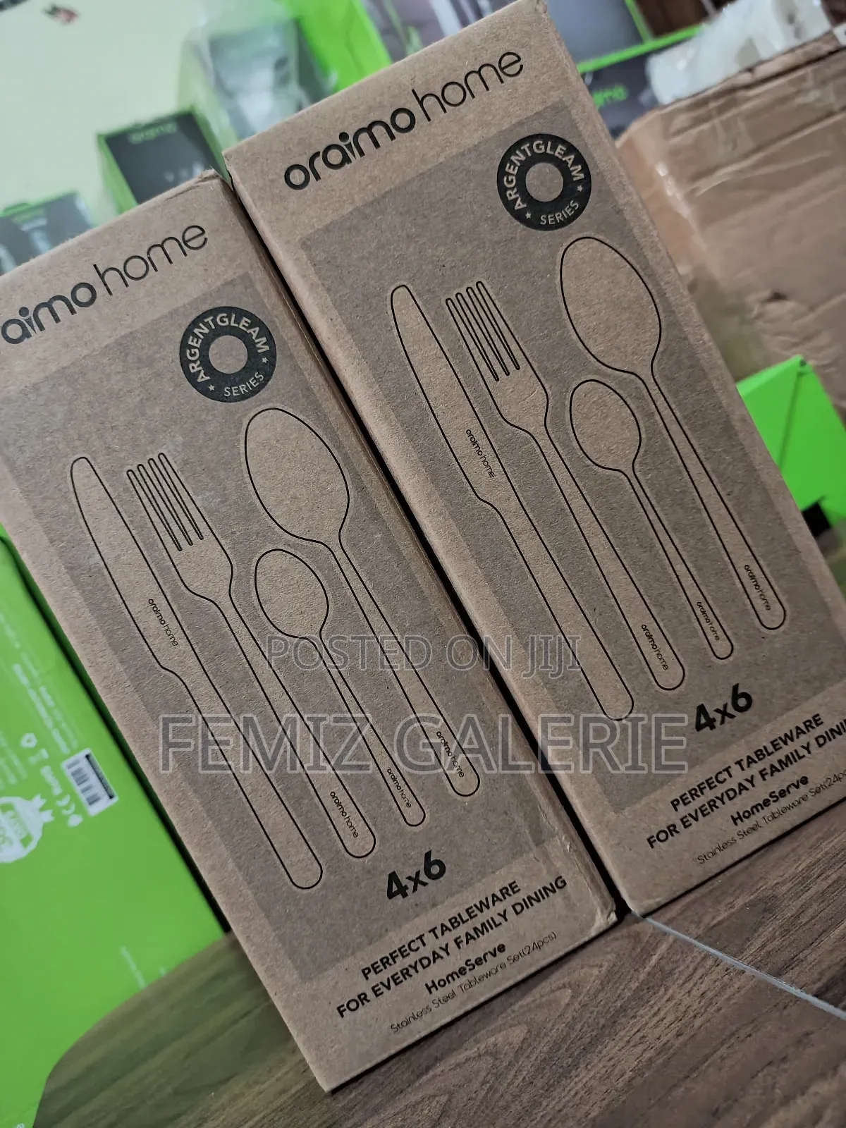 Oraimo Homeserve Smooth Edges Food-Grade 430 Steel Flatware Set-4x6pcs