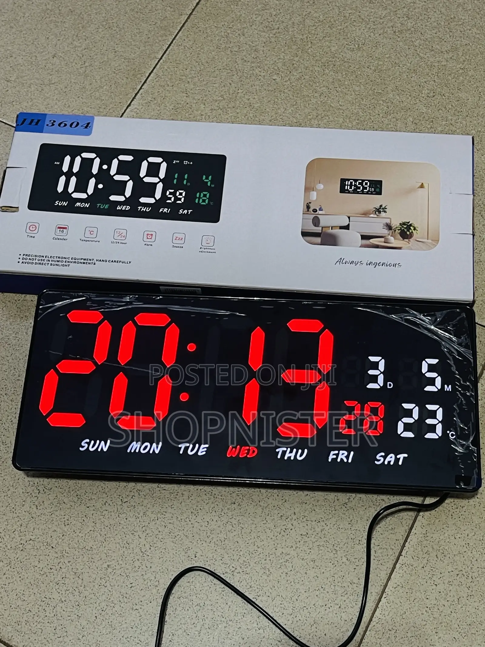 Digital Electronic Wall Clock