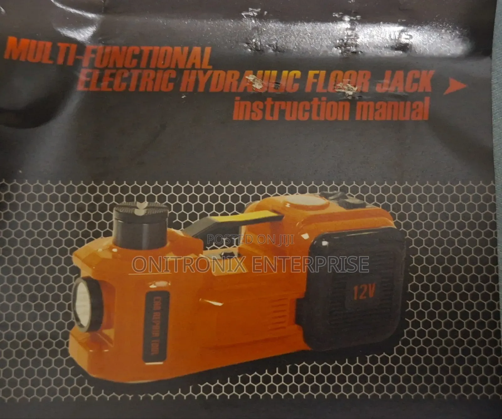Electric Car Jack- Reliable 12v Portable Solution.