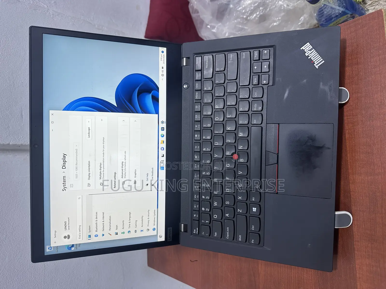 Laptop Lenovo Thinkpad T490s 8GB Intel Core I5 SSD 256GB