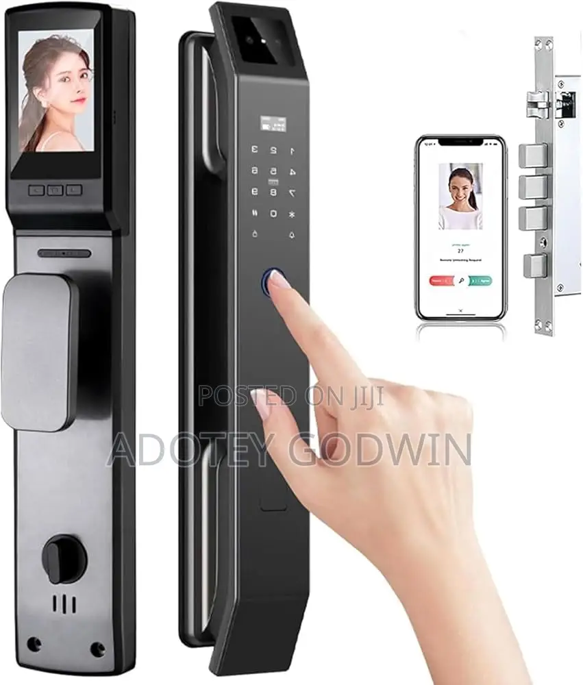 Smart Door Lock 3d Face Recognition Camera Fingerprint