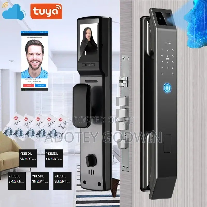 Smart Door Lock 3d Face Recognition Camera Fingerprint