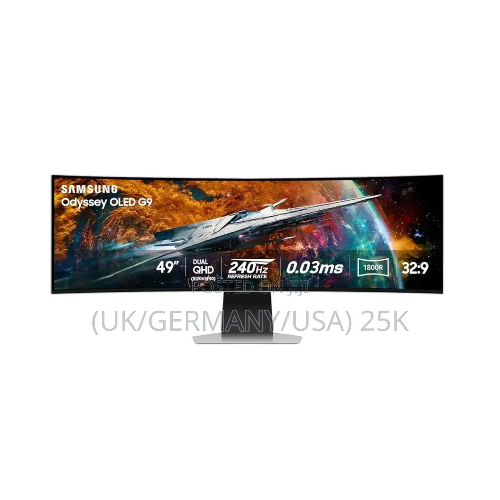 Samsung Odyssey G9 49′′ Curved Qled Monitor | 240hz, 1ms, Hdr1000