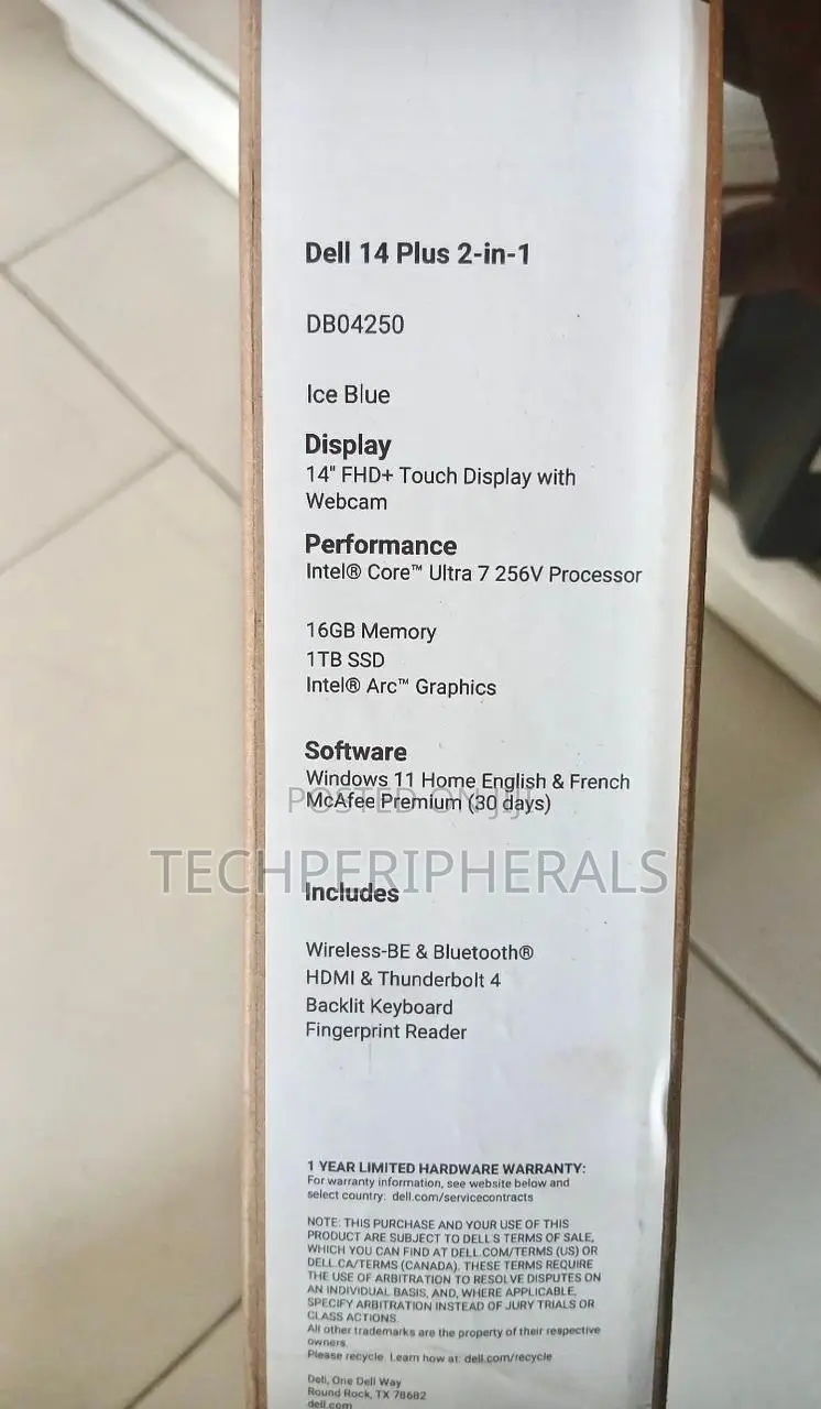 New Laptop Dell Plus 14 16GB Intel Core Ultra 7 SSD 1T