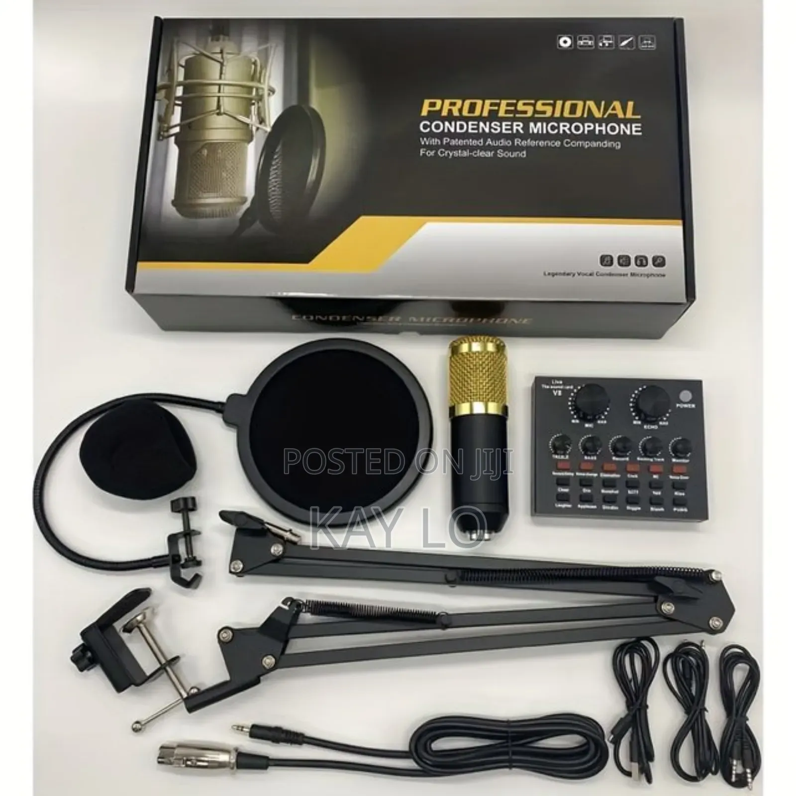 Condenser Microphone With Sound Card