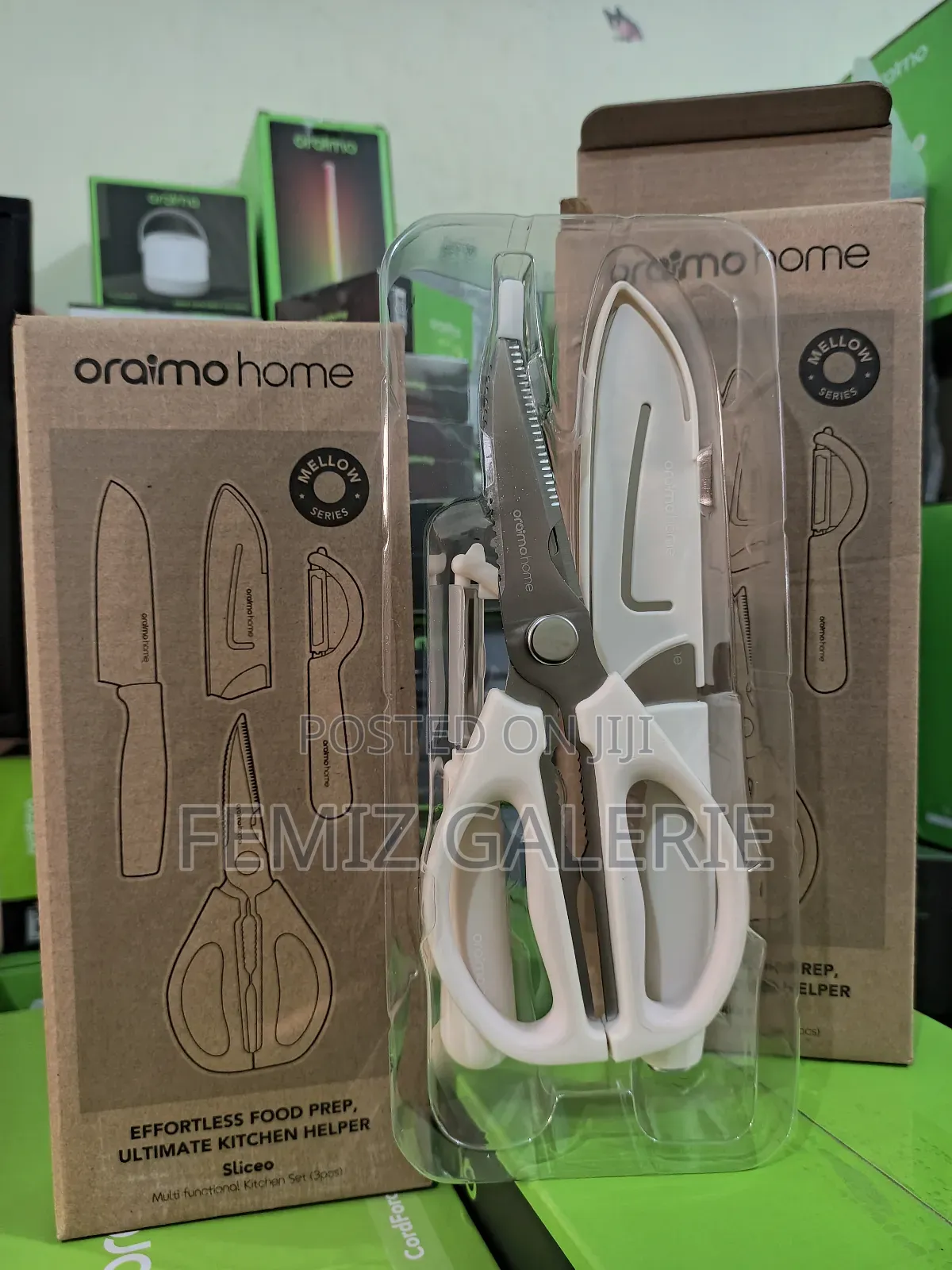 Oraimo Sliceo 3-Piece Carbon Steel Kitchen Set