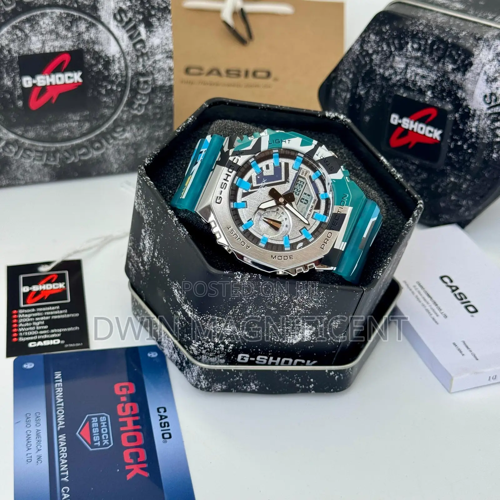 Casio G-Shock Gm-2100mwg-1a Milky Way Galaxy Edition Watch