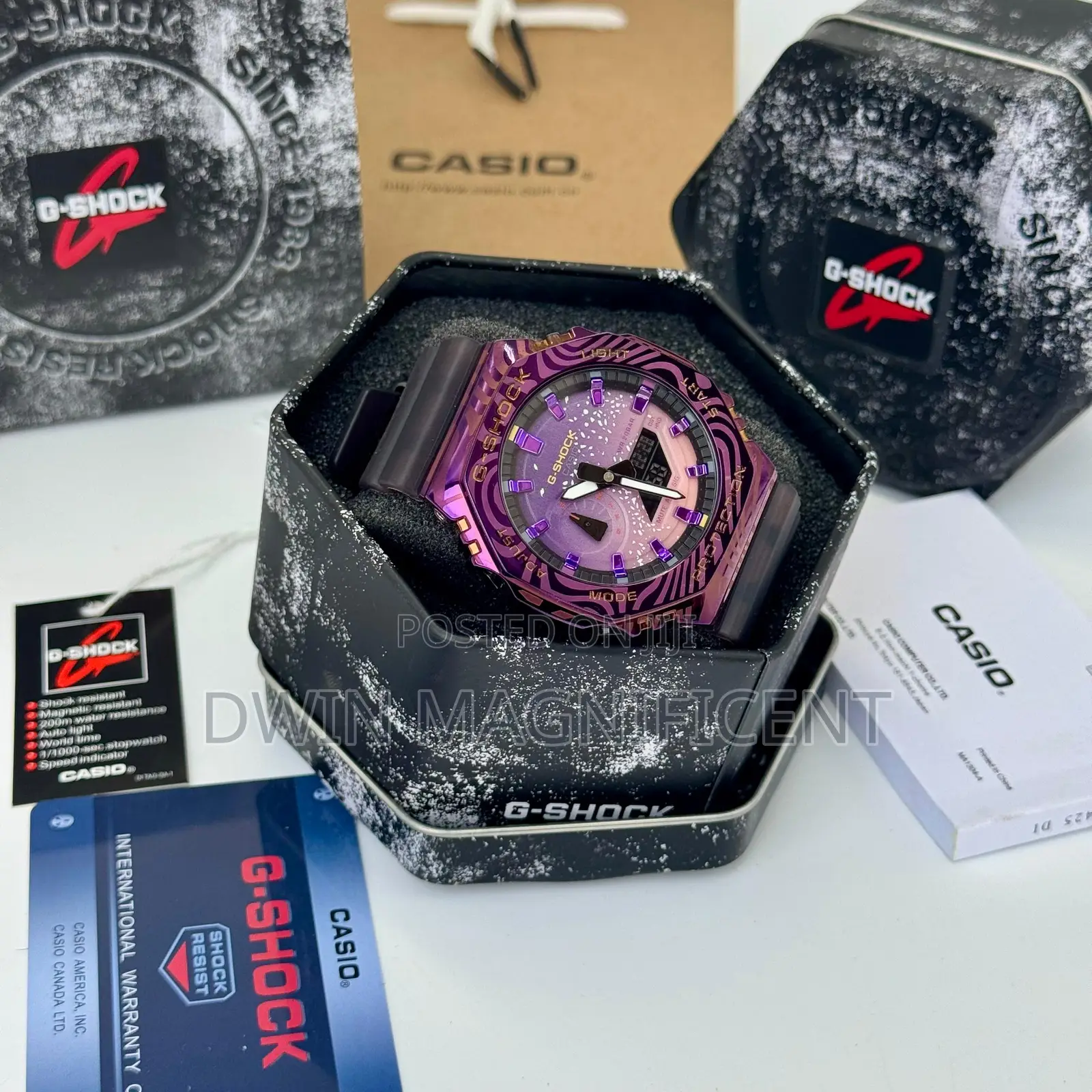 Casio G-Shock Gm-2100mwg-1a Milky Way Galaxy Edition Watch