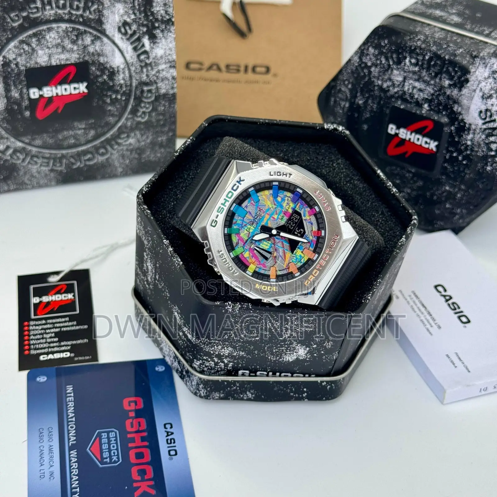 Casio G-Shock Gm-2100mwg-1a Milky Way Galaxy Edition Watch