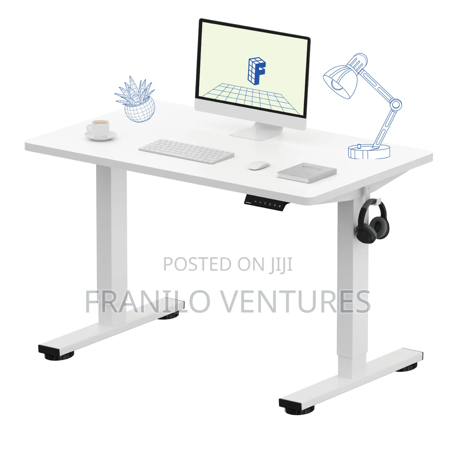 Flexispot En1 Complete Standing/Electric Desk(140x70cm)