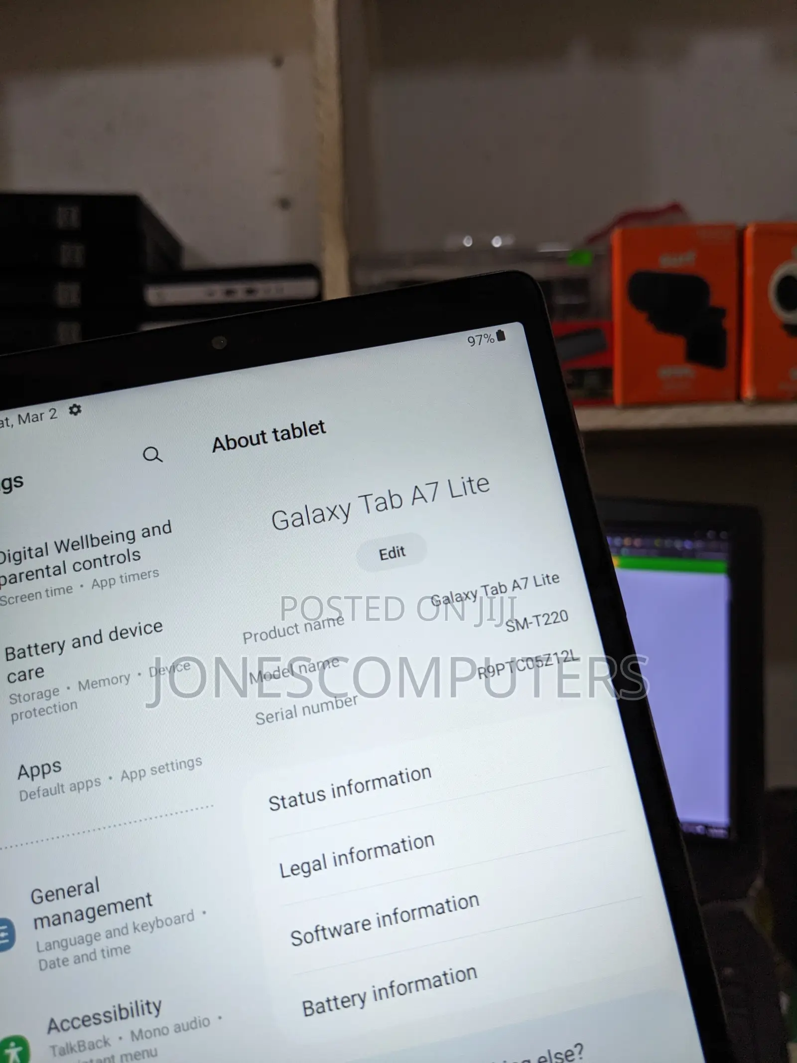 Samsung Galaxy Tab A7 Lite 32 GB Gray