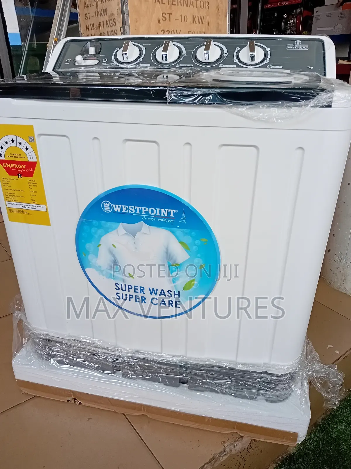 Wind Jet Dry 7kg Westpoint Twin Tub 7kg