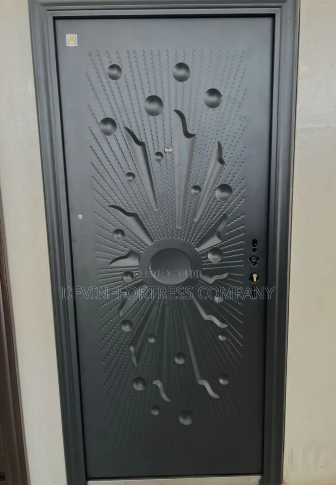Quality Black Steel Single Door